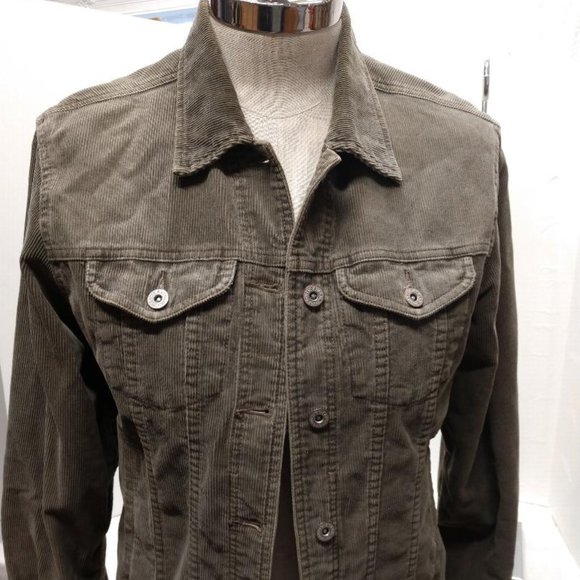 Eddie Bauer women's olive green corduroy jacket, Size M - Picture 1 of 3